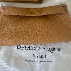 pelletteria artigiana viviani camel color bag